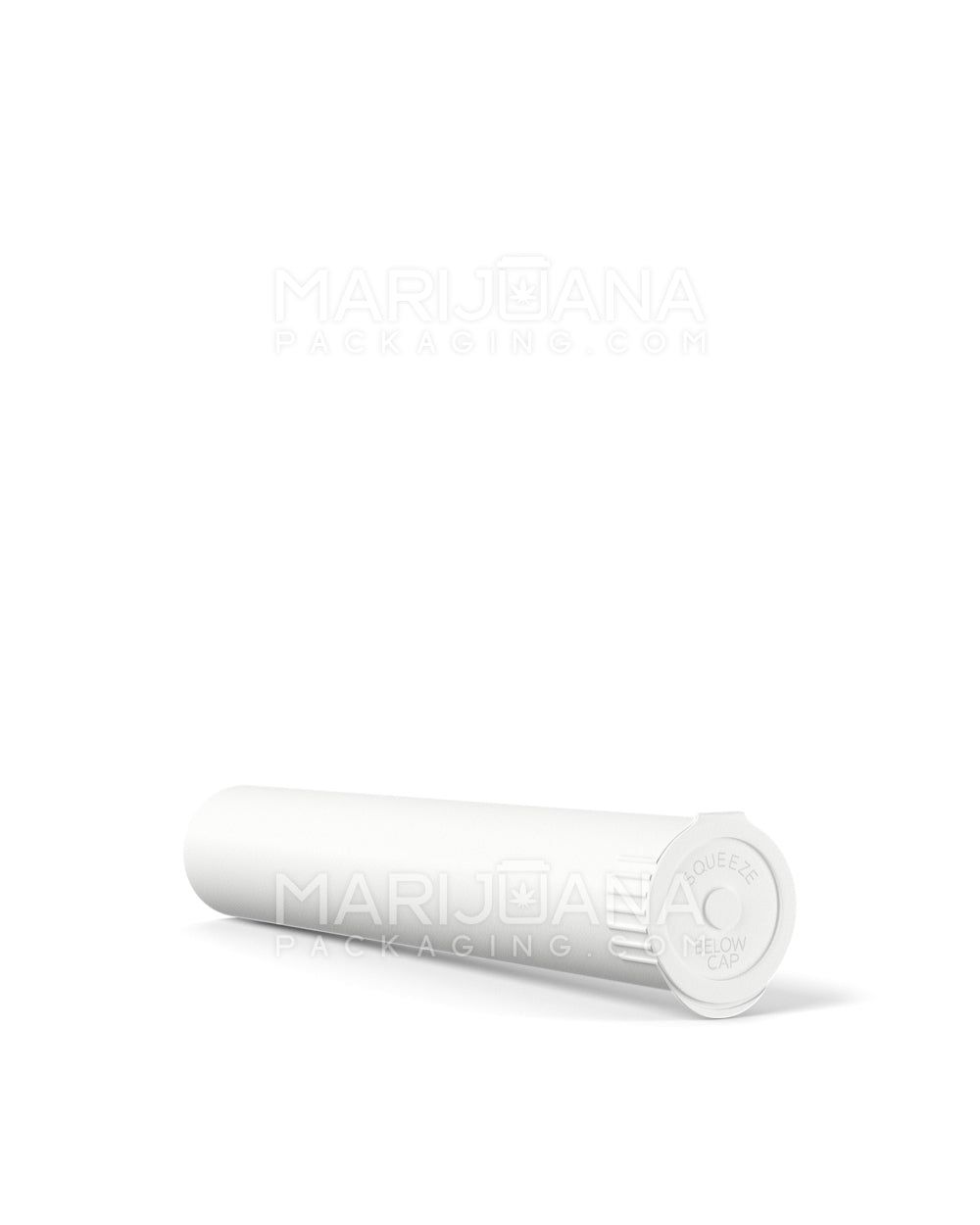 Child Resistant & Sustainable | 100% Biodegradable Pop Top Plastic Pre-Roll Tubes | 116mm - White - 1000 Count - 6