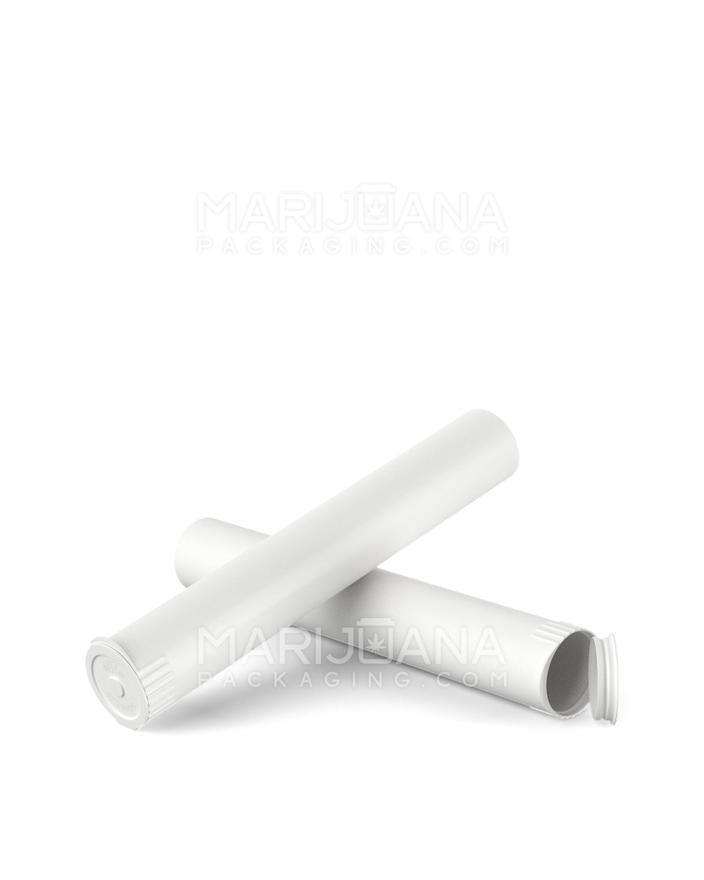Child Resistant & Sustainable | 100% Biodegradable Pop Top Plastic Pre-Roll Tubes | 116mm - White - 1000 Count - 10