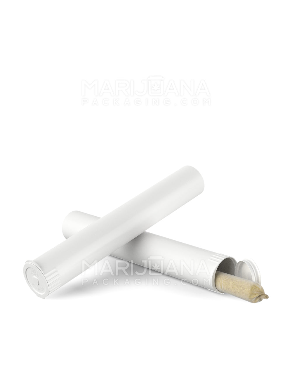 Child Resistant & Sustainable | 100% Biodegradable Pop Top Plastic Pre-Roll Tubes | 116mm - White - 1000 Count - 9