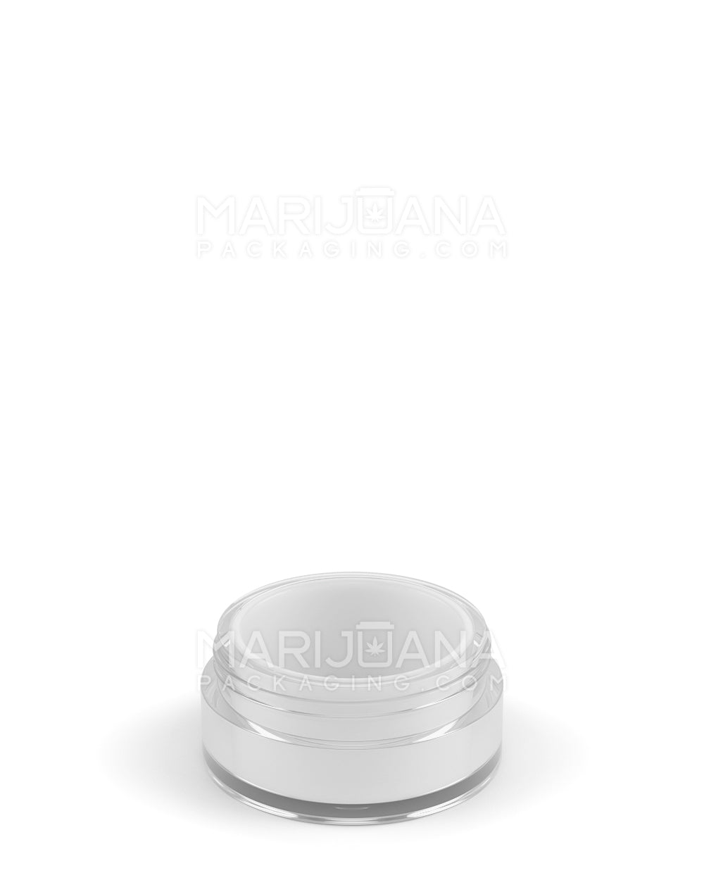 Clear Concentrate Containers w/ Screw Top Cap & White Silicone Insert | 10mL - Plastic | Sample - 7