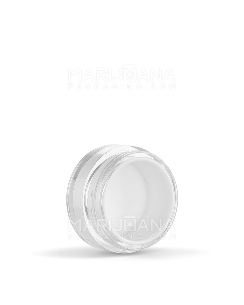 Clear Concentrate Containers w/ Screw Top Cap & White Silicone Insert | 10mL - Plastic | Sample - 8