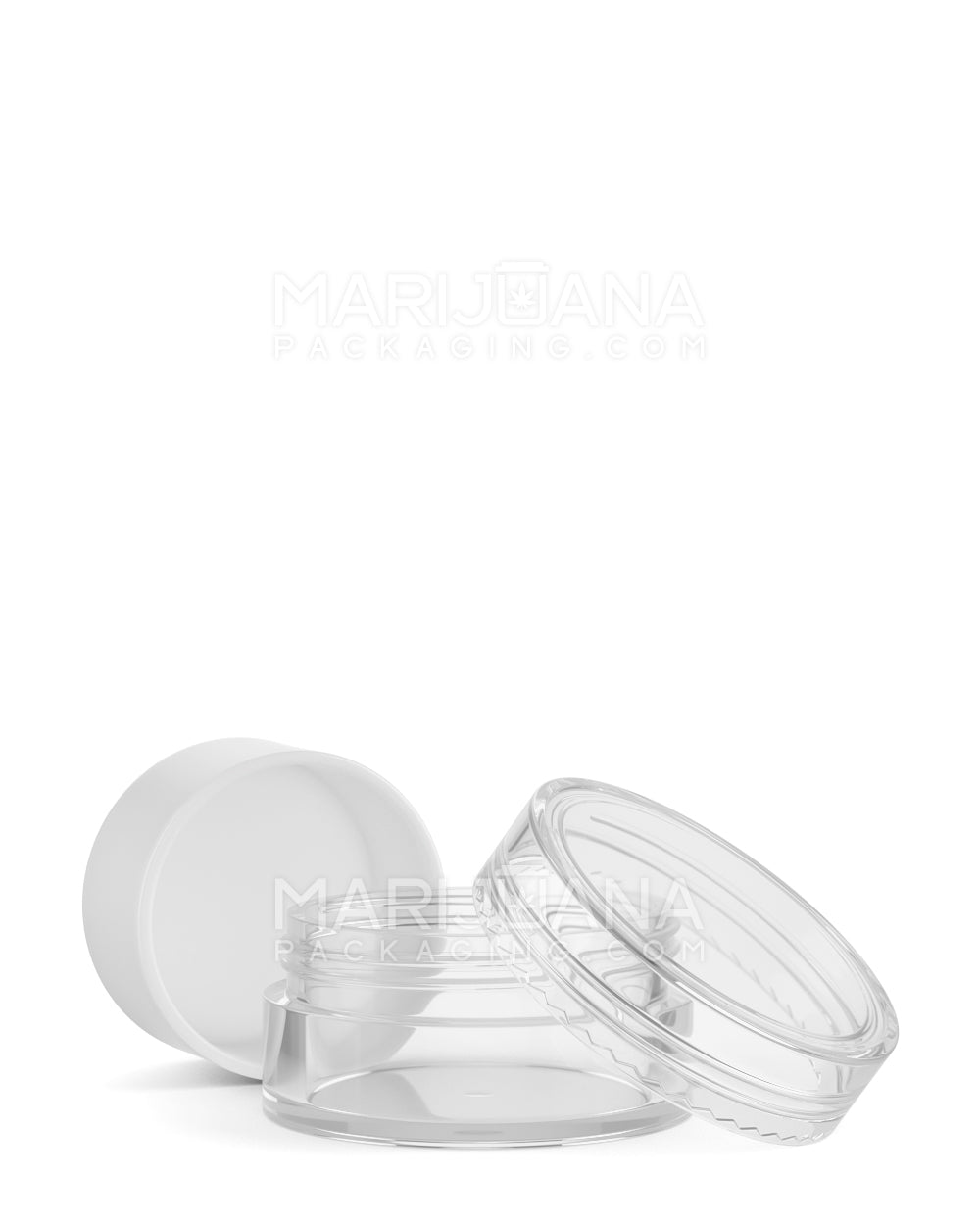 Clear Concentrate Containers w/ Screw Top Cap & White Silicone Insert | 10mL - Plastic | Sample - 4