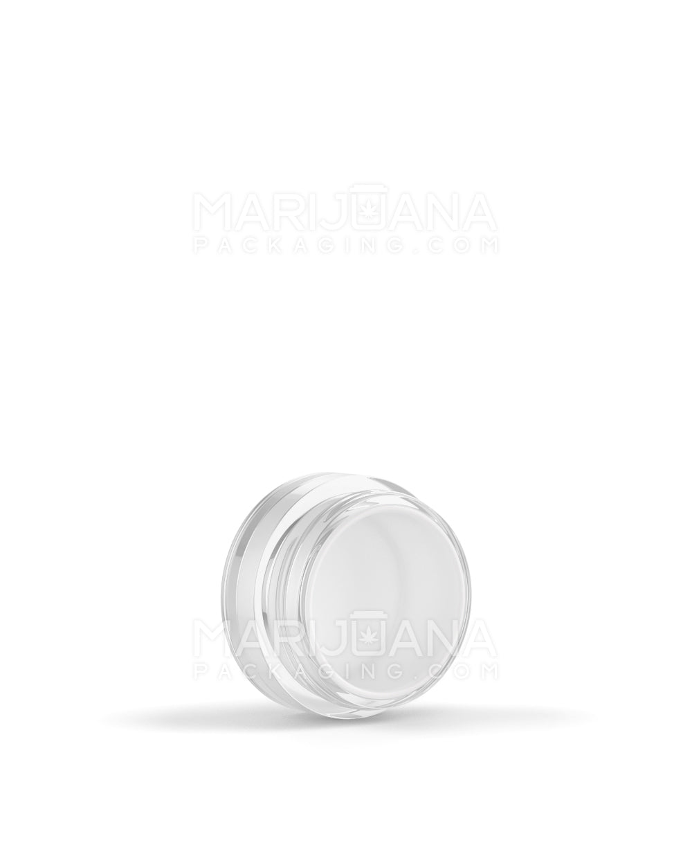 Clear Concentrate Containers w/ Screw Top Cap & White Silicone Insert | 5mL - Plastic - 100 Count - 8