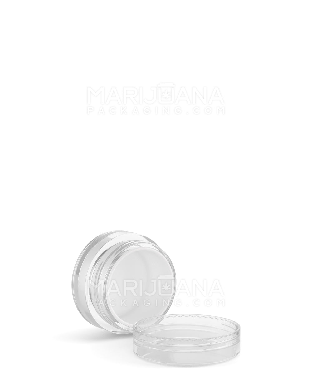 Clear Concentrate Containers w/ Screw Top Cap & White Silicone Insert | 5mL - Plastic - 100 Count - 3