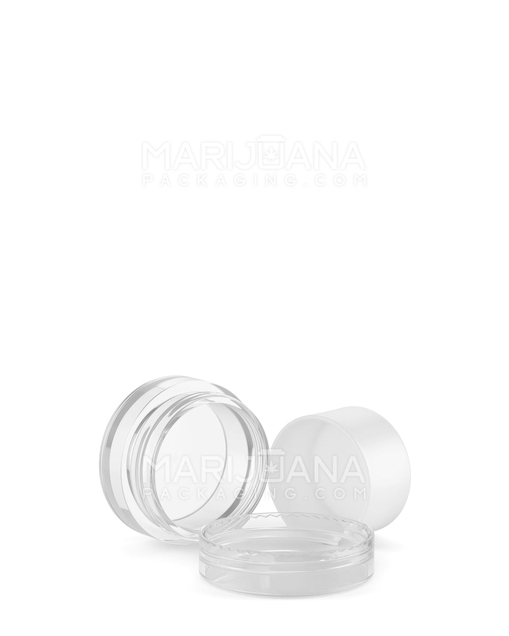 Clear Concentrate Containers w/ Screw Top Cap & White Silicone Insert | 5mL - Plastic | Sample - 14