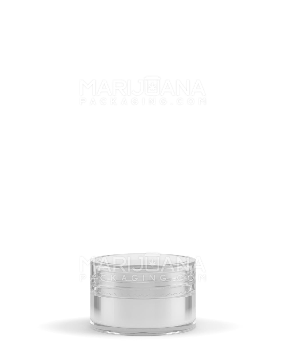 Clear Concentrate Containers w/ Screw Top Cap & White Silicone Insert | 7mL - Plastic - 100 Count - 2