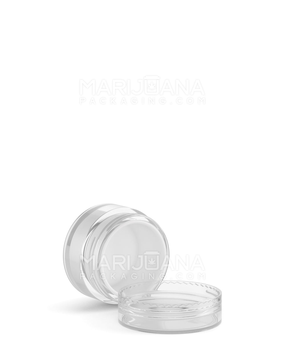 Clear Concentrate Containers w/ Screw Top Cap & White Silicone Insert | 7mL - Plastic - 100 Count - 3