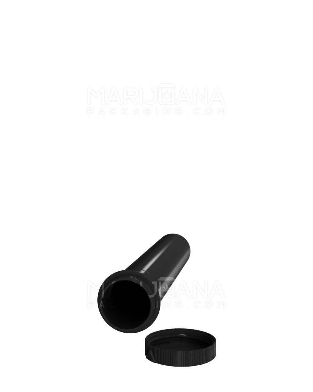 Child Resistant | ‘Line-Up Arrow’ Pre-Roll Tubes | 94mm - Opaque Black Plastic - 750 Count - 5