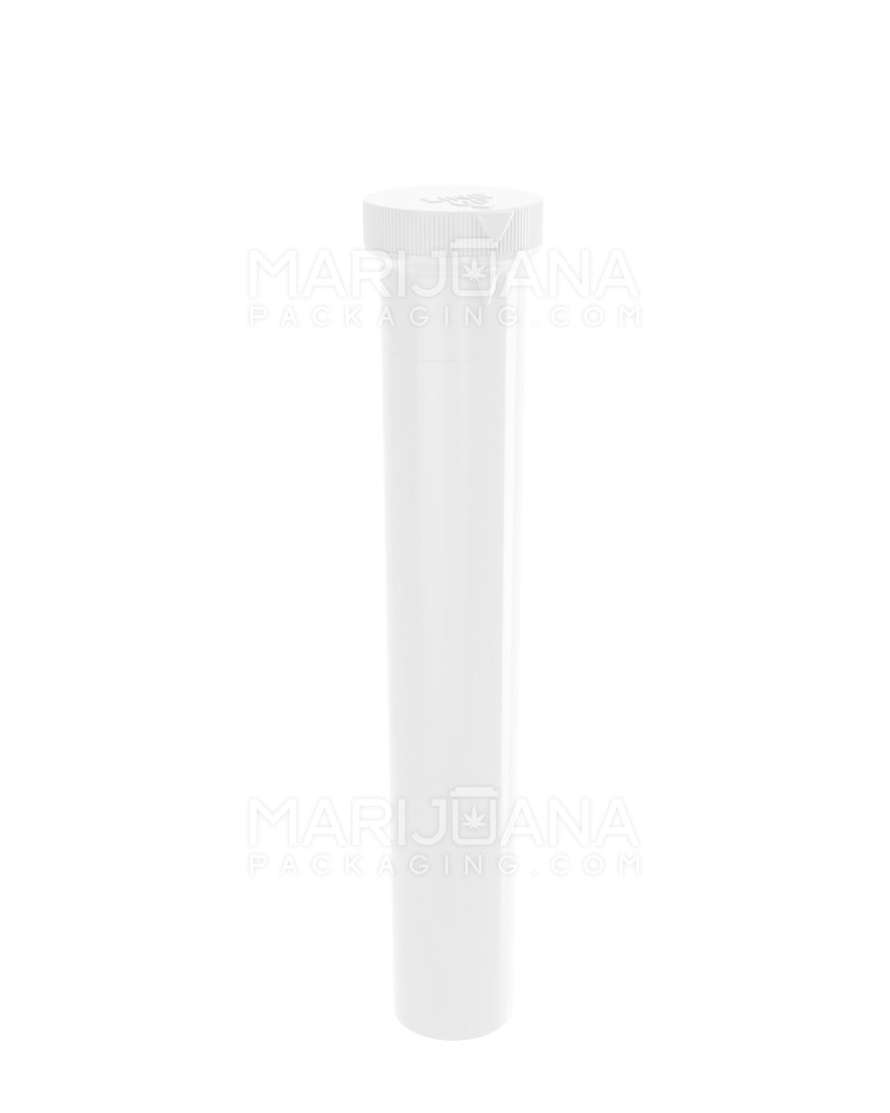 Child Resistant | King Size ‘Line-Up Arrow’ Pre-Roll Tubes | 116mm - Opaque White Plastic - 500 Count - 1