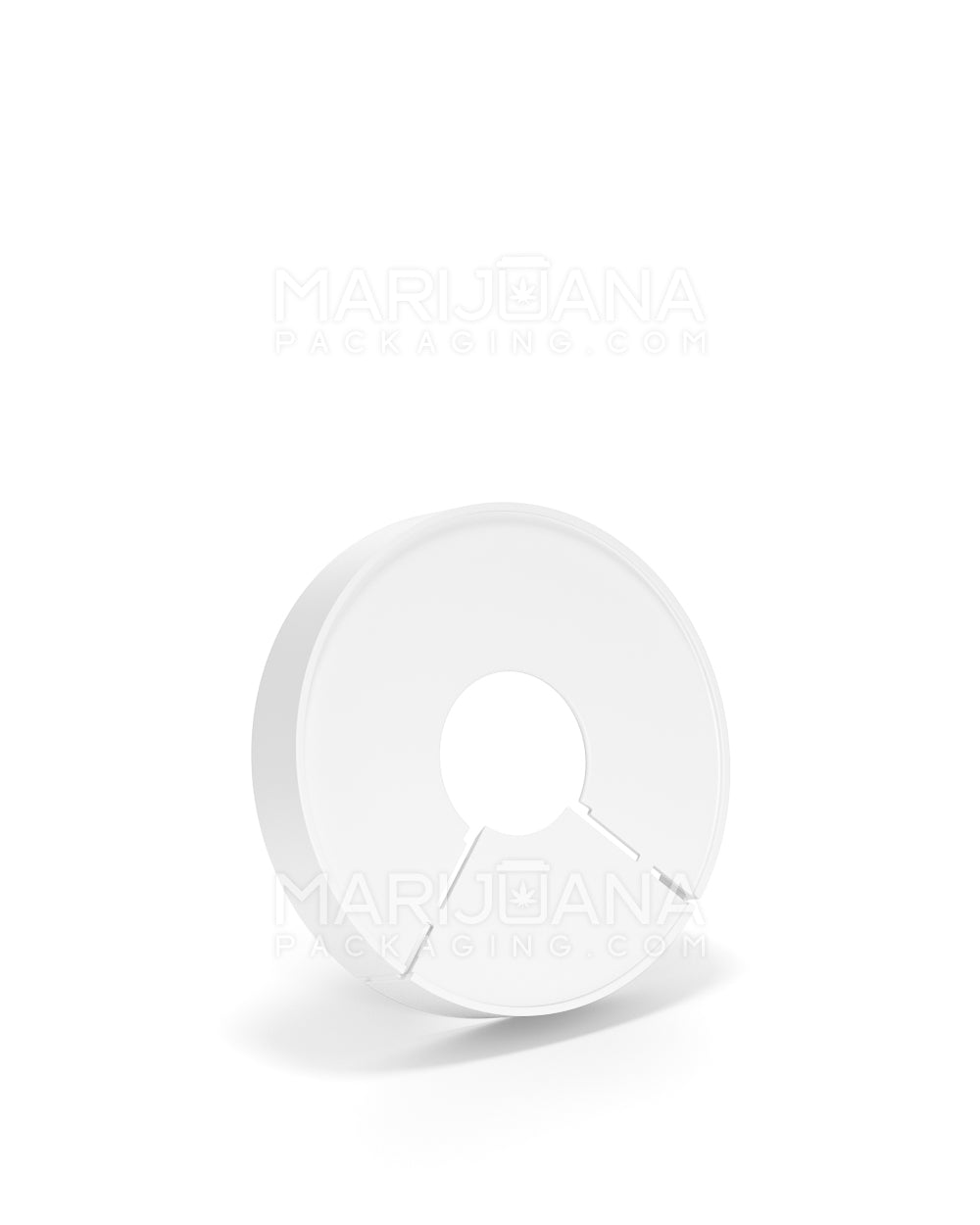 Child Resistant & Tamper Evident | Snap On Plastic Caps for Beverage Can | 53mm - Matte White - 1000 Count - 2