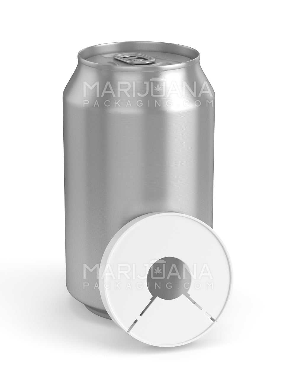 Child Resistant & Tamper Evident | Snap On Plastic Caps for Beverage Can | 53mm - Matte White - 1000 Count - 1