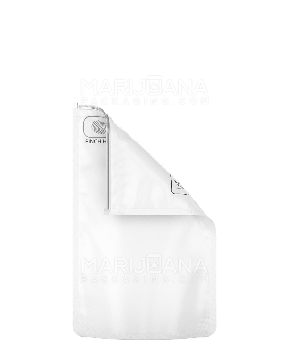 Child Resistant | Pinch N Slide ASTM Matte White Mylar Bags | 4in x 6.5in - 7g - 250 Count - 3