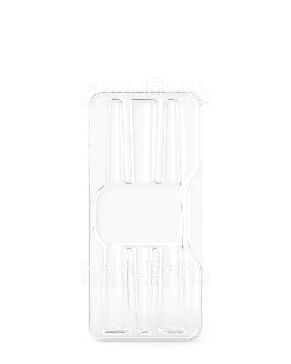Edible & Joint Box Insert Tray for 3 King Size Pre Rolled Cones | 109mm - Clear Plastic | Sample - 1