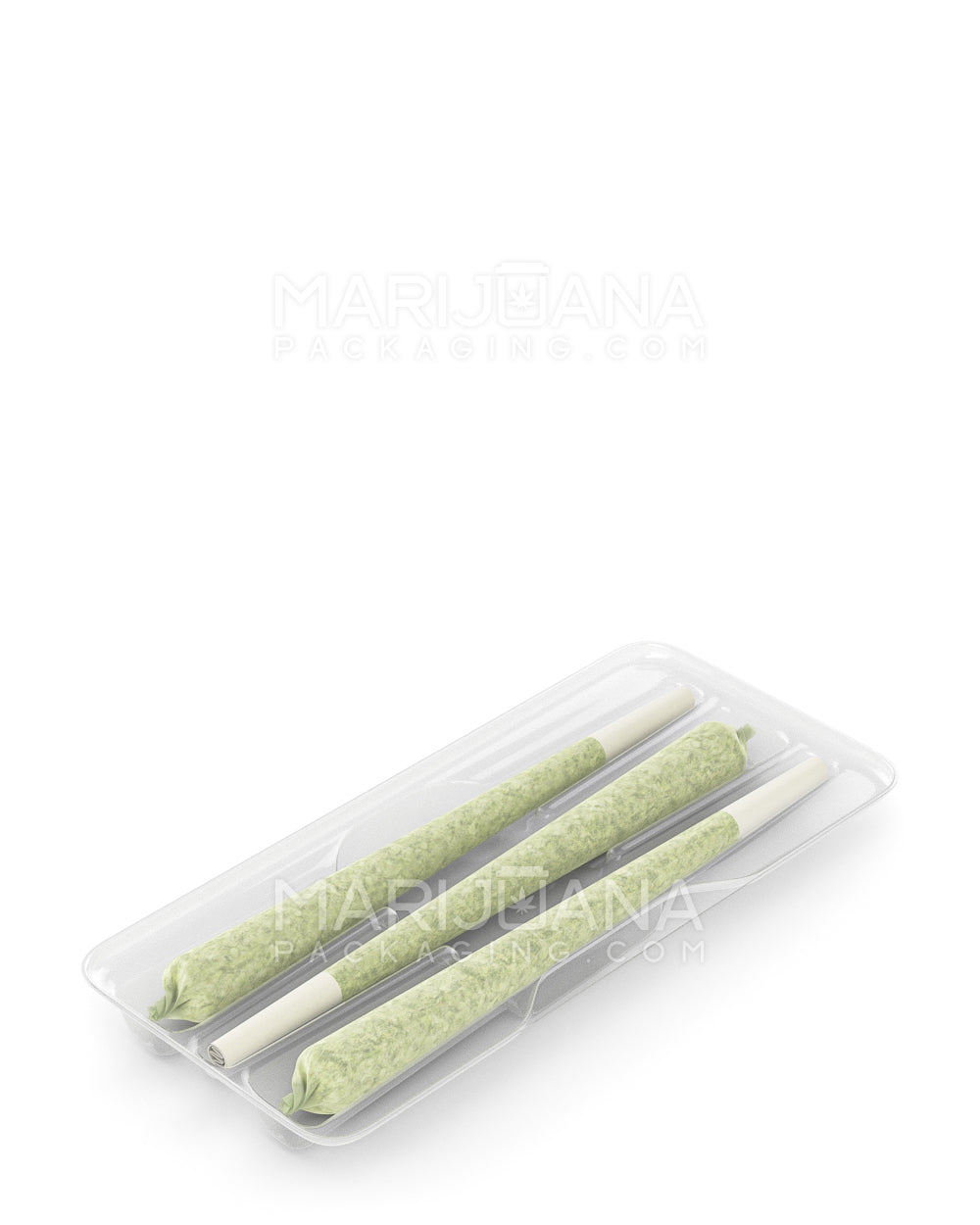 Edible & Joint Box Insert Tray for 3 King Size Pre Rolled Cones | 109mm - Clear Plastic - 100 Count - 2