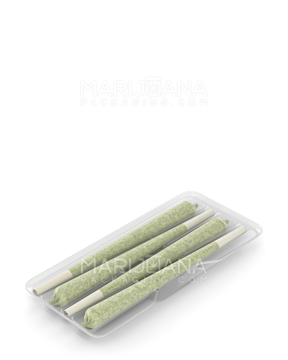 Edible & Joint Box Insert Tray for 4 King Size Pre Rolled Cones | 109mm - Clear Plastic - 100 Count - 2