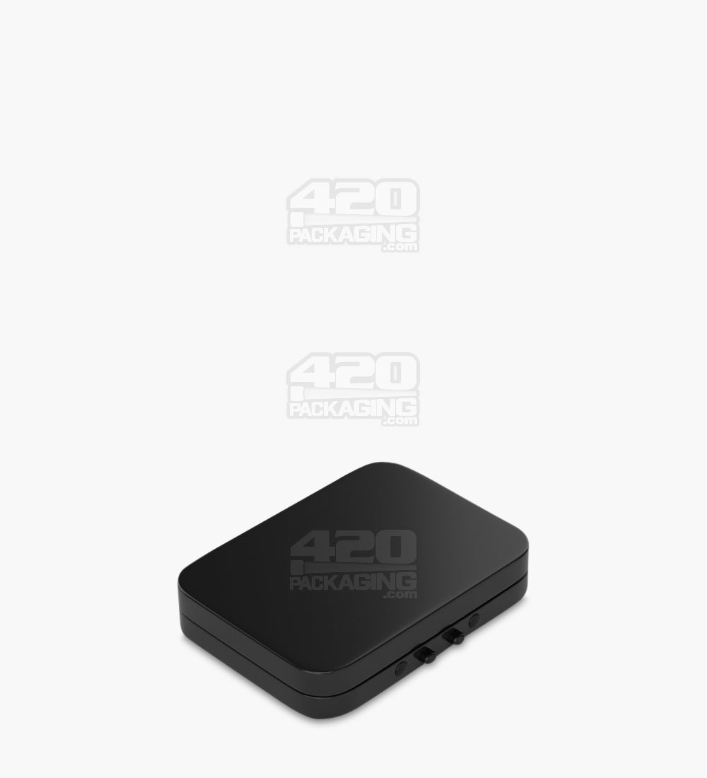 Child Resistant & Sustainable Hinged-Lid Mini Size Black Tin Box 100/Box - 4