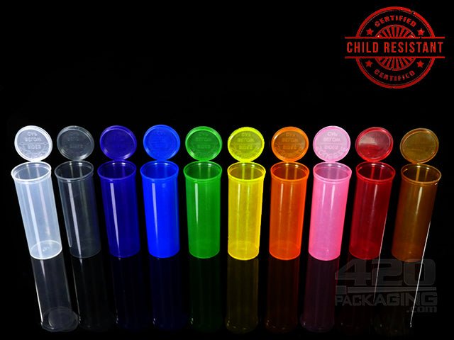 Squeezetops® PST60 Transparent Child Resistant Containers 275/Box Clear - 1