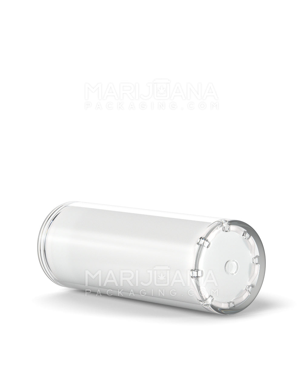 Child Resistant | Vape Cartridge Tube w/ White Plastic Insert | 80mm - White - 100 Count - 12
