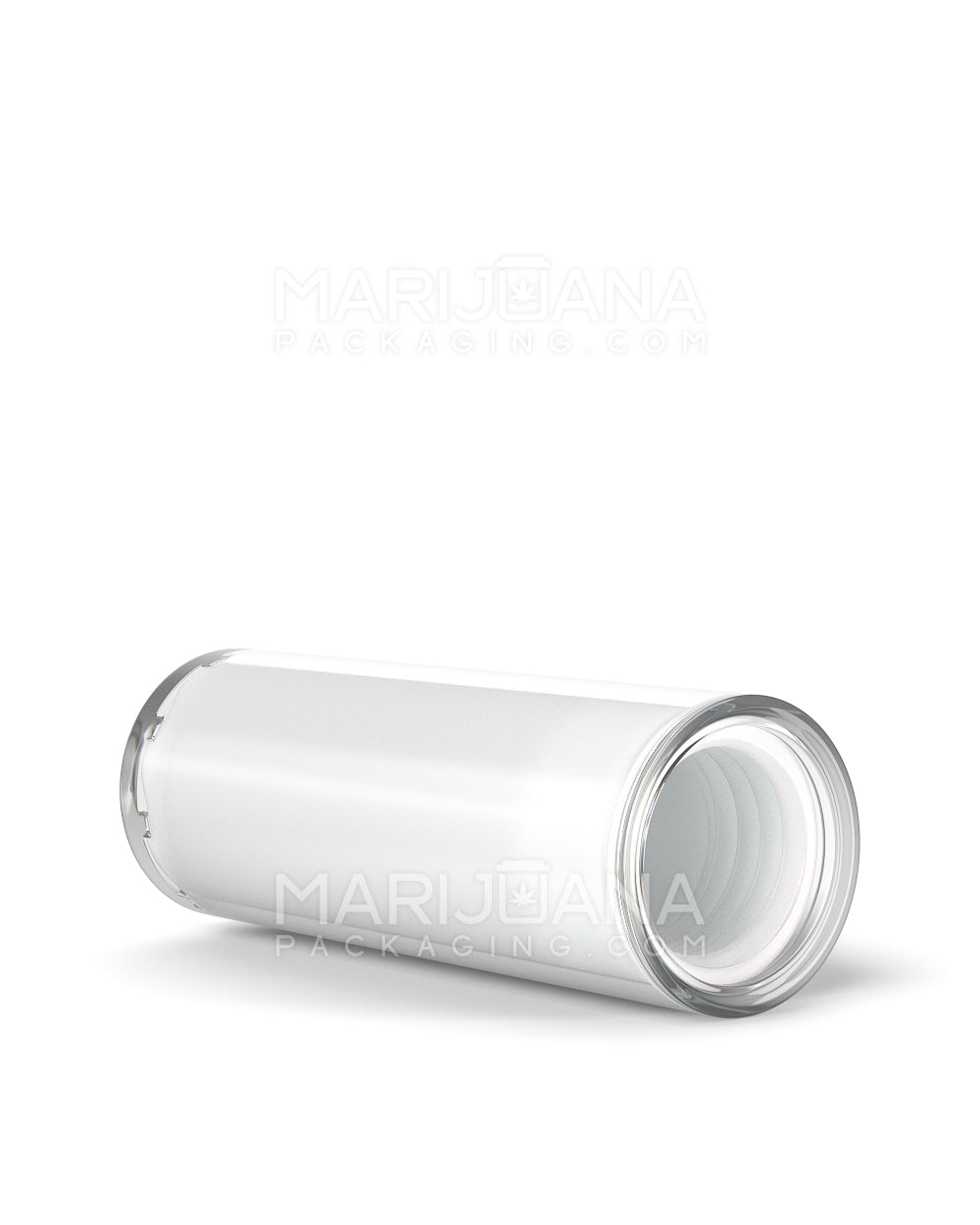 Child Resistant | Vape Cartridge Tube w/ White Plastic Insert | 80mm - White - 100 Count - 13