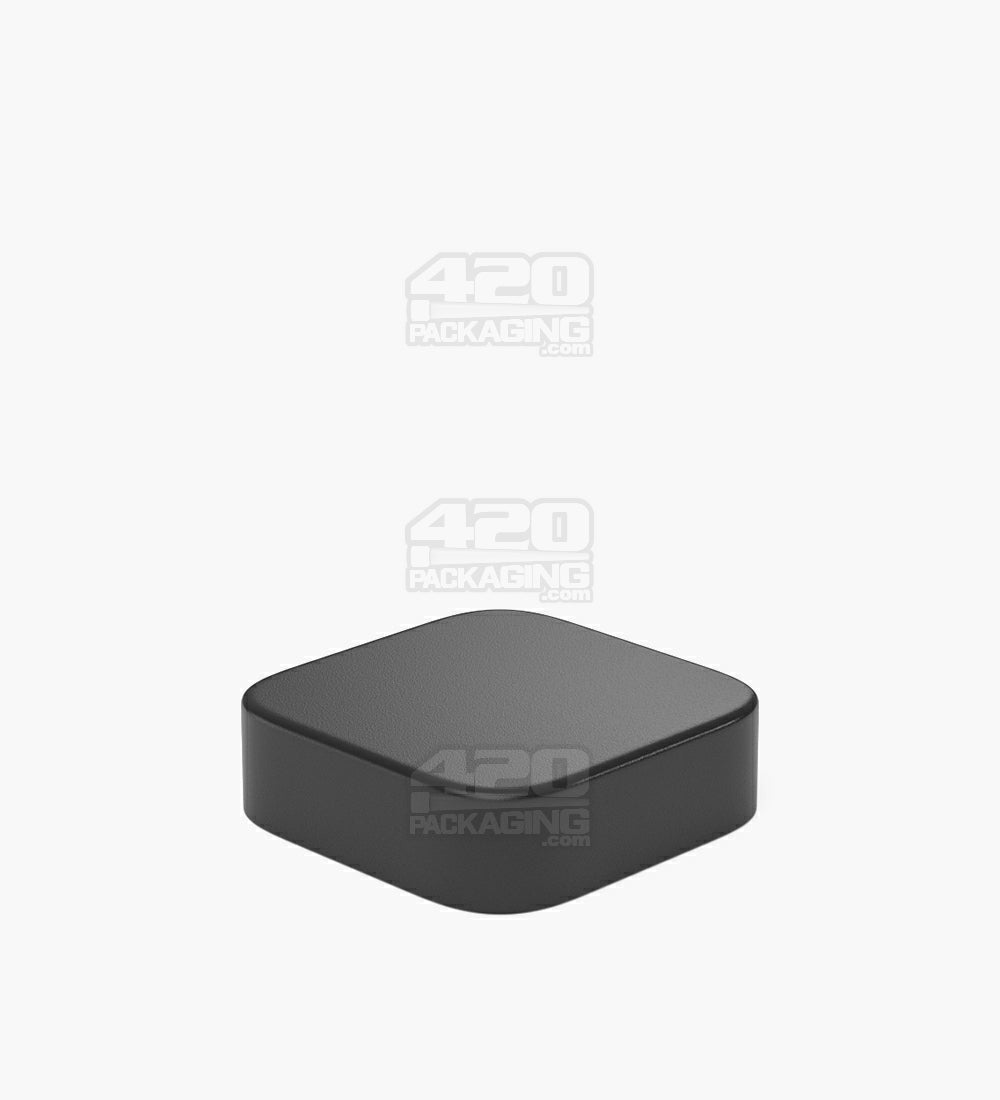 Qube 38mm Clear 9ml Glass Concentrate Jar W/ Black Lid 250/Box - 9