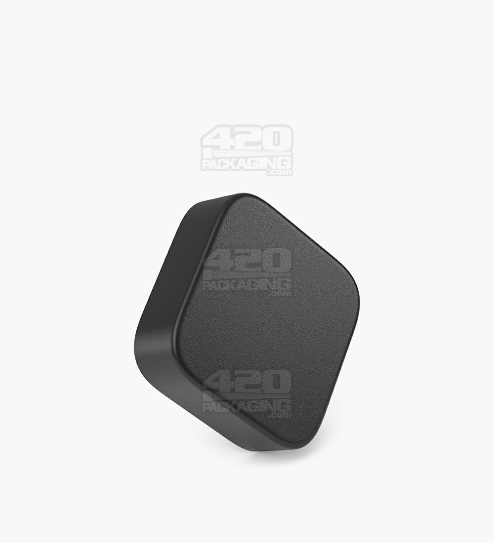 Child Resistant | Qube Black Glass Concentrate Jar w/ Black Cap | 38mm - 9mL - 250 Count