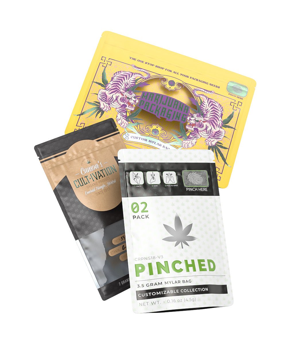 Custom Branded Cannabis Flower Smell Proof Mylar Bag - 2