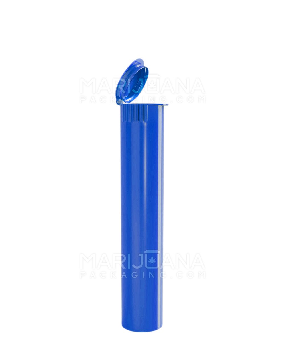 Child Resistant Pop Top Opaque Plastic Pre-Roll Tubes | 98mm - Blue | Sample - 1
