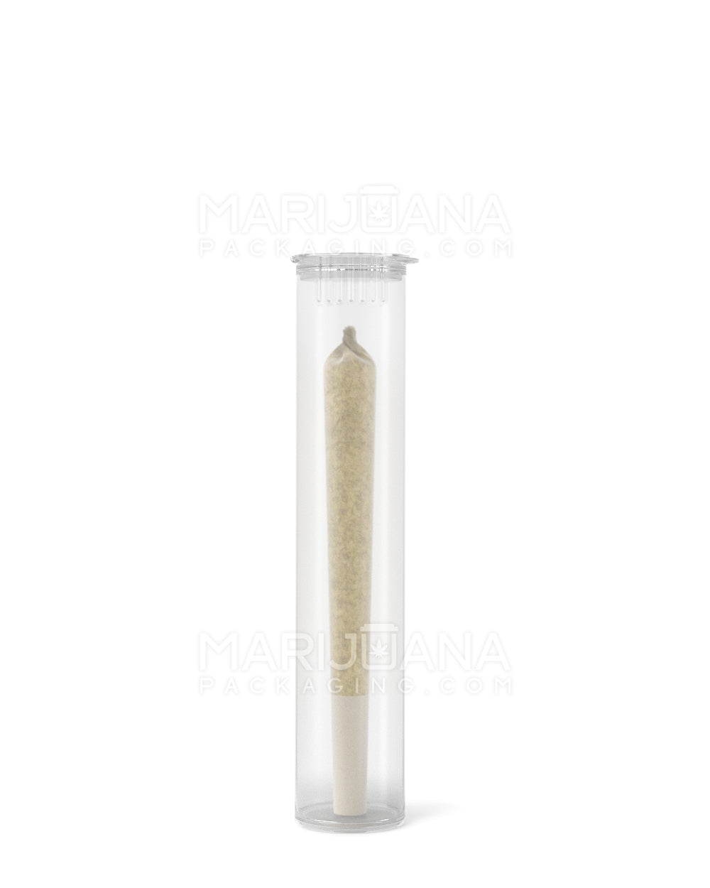 Child Resistant & Sustainable | 100% Biodegradable Pop Top Plastic Pre-Roll Tubes | 95mm - Clear - 1000 Count - 2