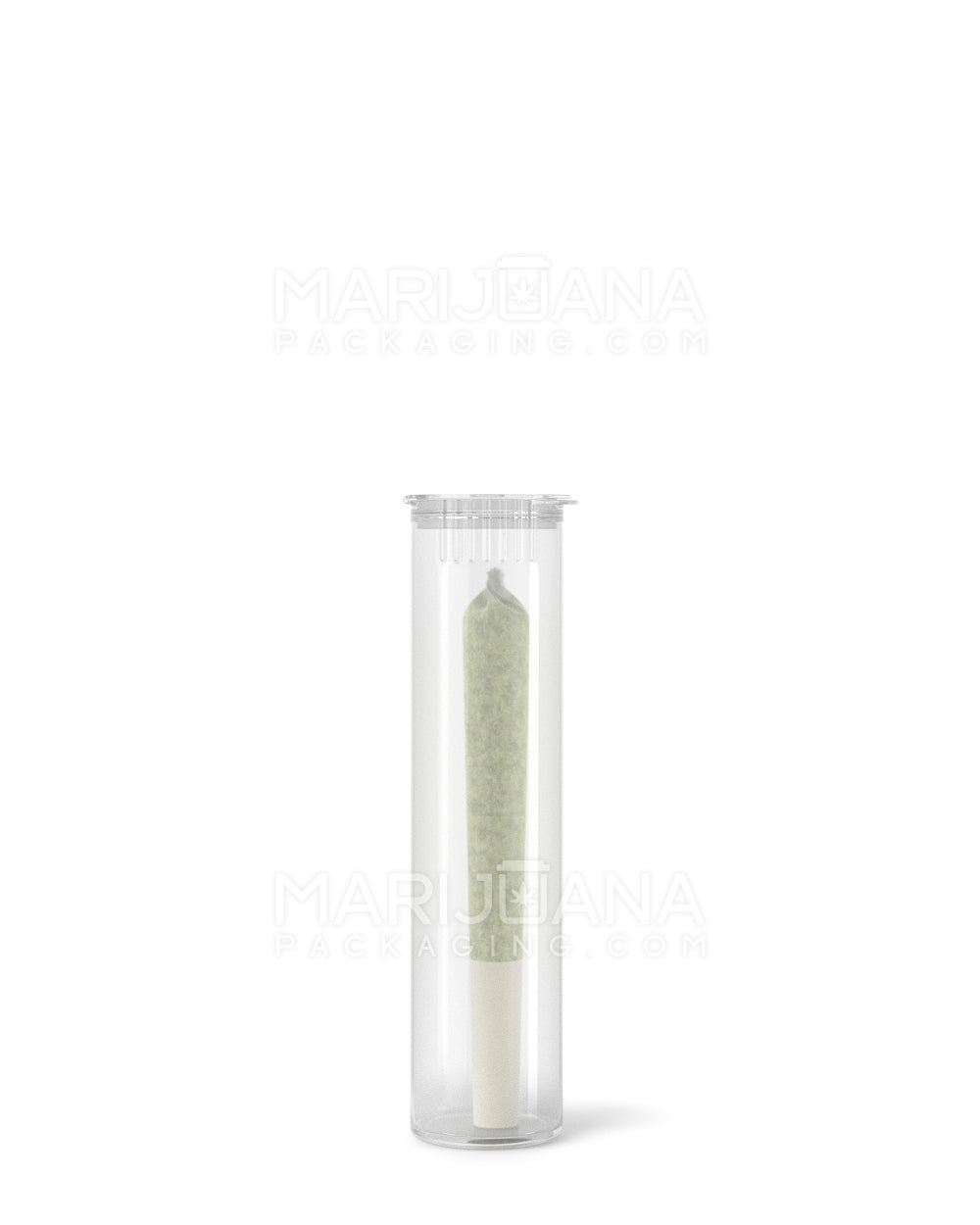 Child Resistant | Pop Top Plastic Pre-Roll Tubes | 78mm - Clear - 1200 Count - 3