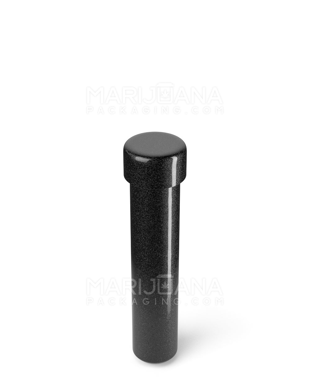Child Resistant | Push Down and Turn Screw On Opaque Aluminum Metal Pre-Roll Tubes | 95mm - Black - 250 Count