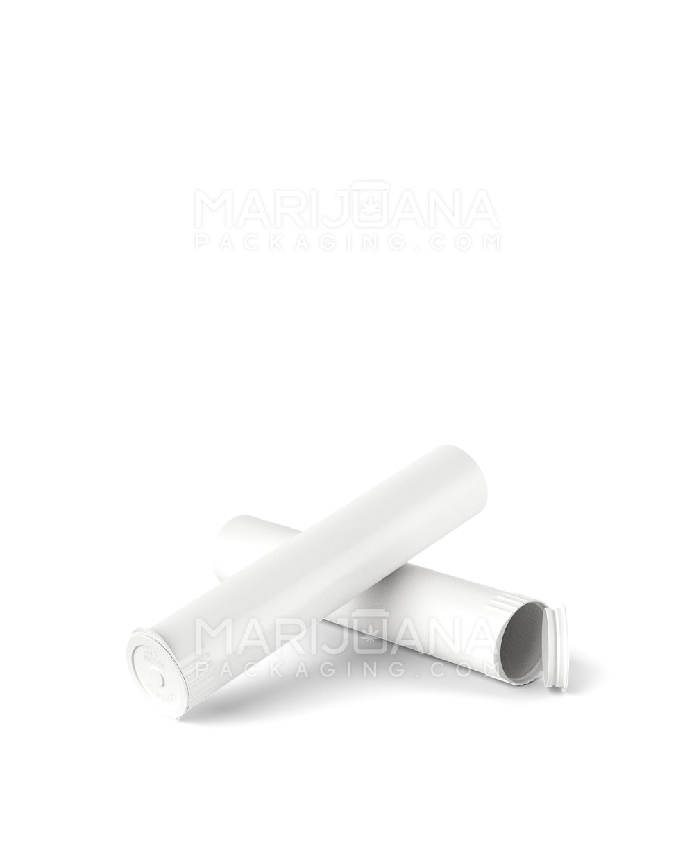 Child Resistant & Sustainable | 100% Biodegradable Pop Top Plastic Pre-Roll Tubes | 95mm - White - 1000 Count - 7