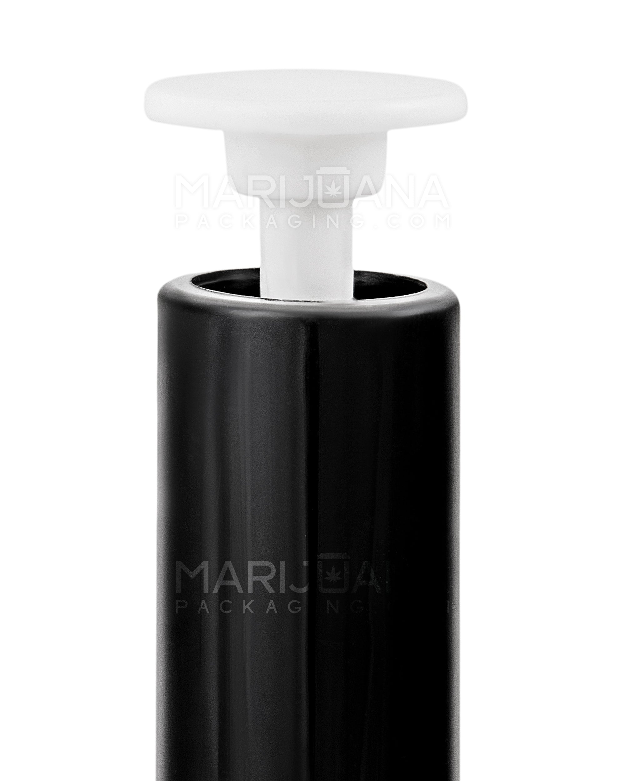 Child Resistant & Luer Lock | DymaPak Twistspenser Black Plastic Dab Applicator Syringes | 1mL - 0.33mL Increments - 6