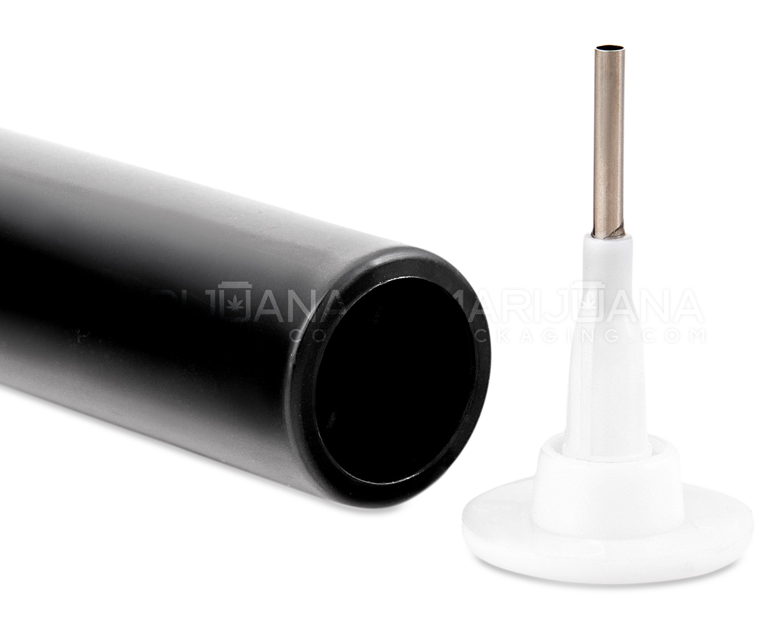 Child Resistant & Luer Lock | DymaPak Twistspenser Black Plastic Dab Applicator Syringes | 1mL - 0.33mL Increments - 11