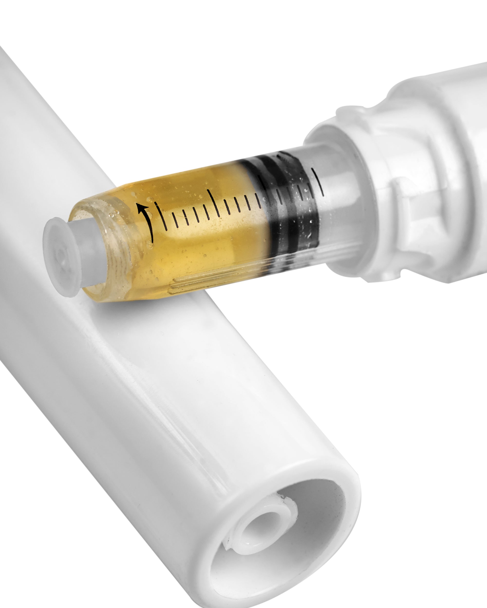 Child Resistant & Luer Lock | DymaPak Twistspenser White Plastic Dab Applicator Syringes | 1mL - 0.33mL Increments - 4