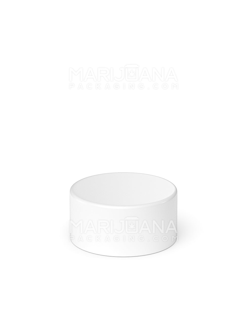 Child Resistant | Smooth Push Down & Turn Plastic Caps w/ Foil Liner | 28mm - Matte White - 504 Count - 3