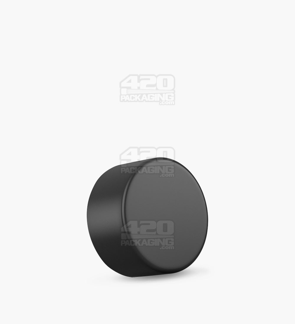 28mm Smooth Push and Turn Child Resistant Plastic Caps With Foil Liner - Black - 504/Box - 1