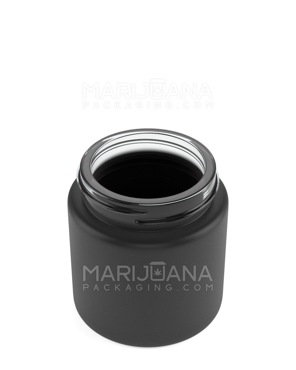 Straight Sided Matte Black Glass Jars | 53mm - 3.75oz - 32 Count - 2