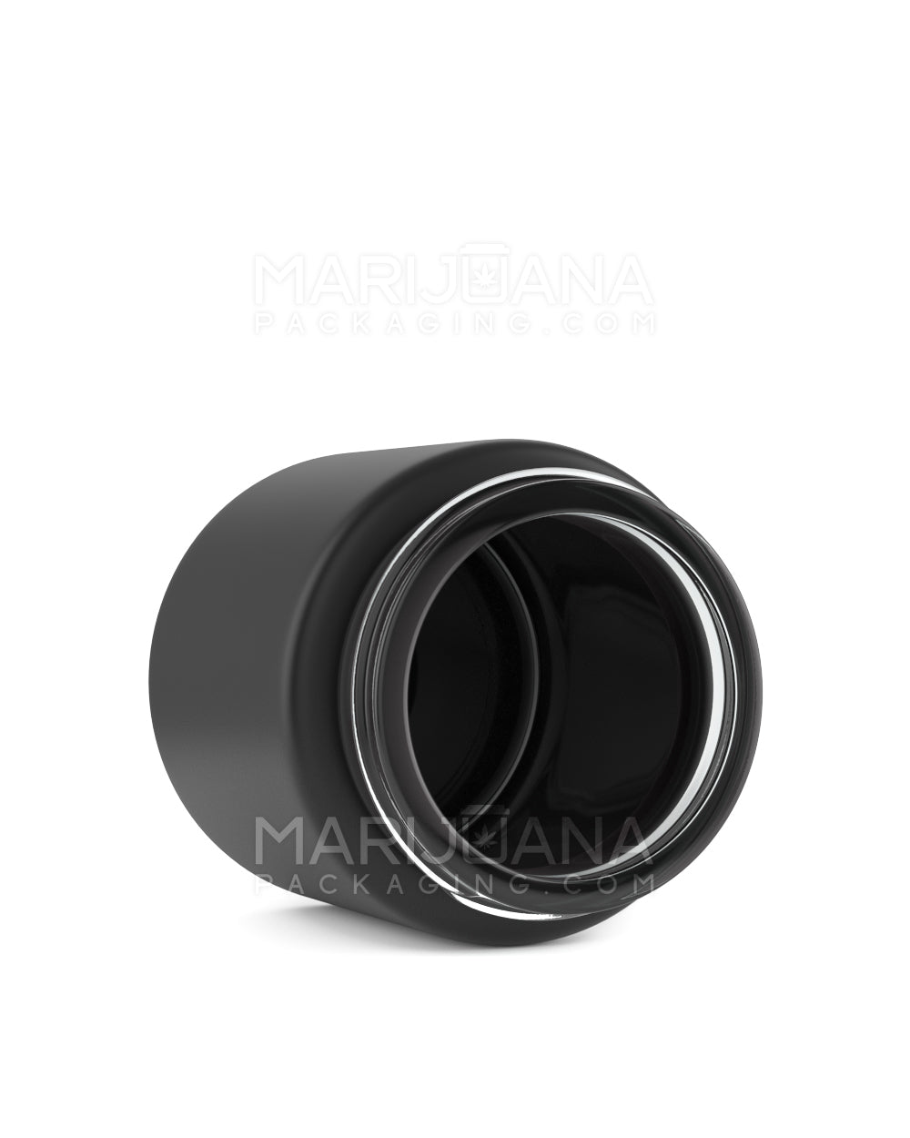 Straight Sided Matte Black Glass Jars | 53mm - 3.75oz - 32 Count - 3