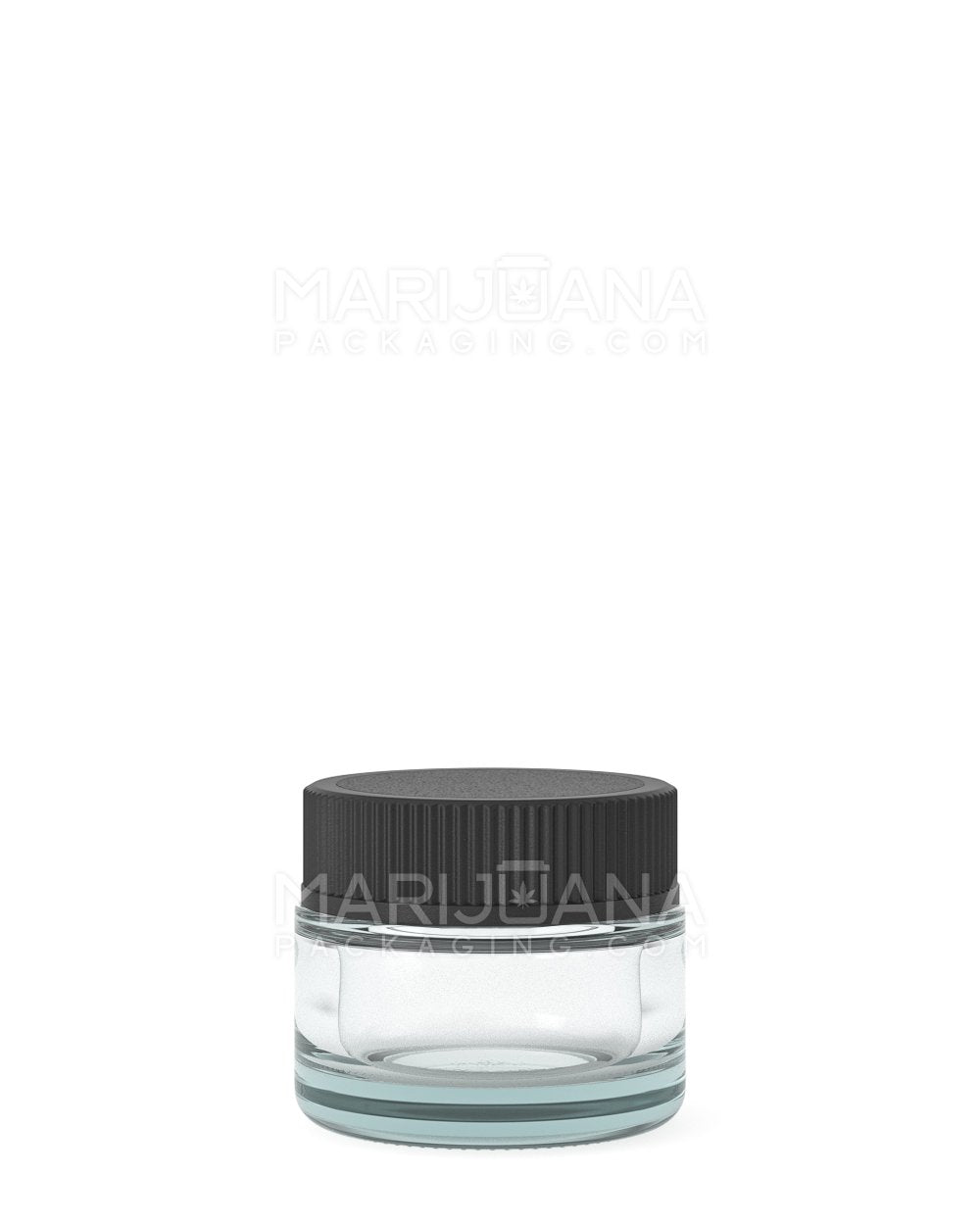 Glass Concentrate Jars with Black Cap | 28mm - 5mL | Sample - 1