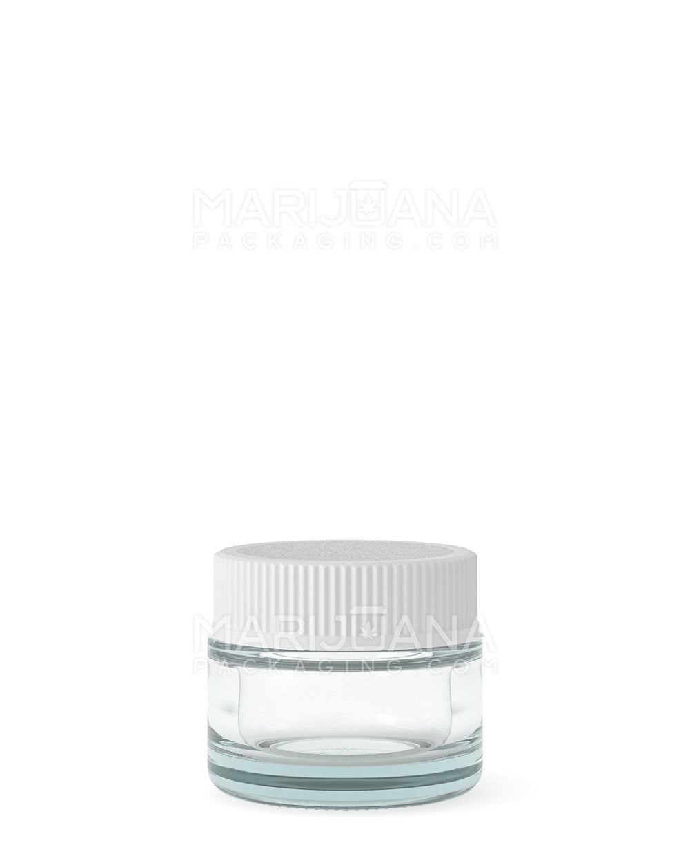 Glass Concentrate Jars with White Cap | 28mm - 5mL | Sample - 1