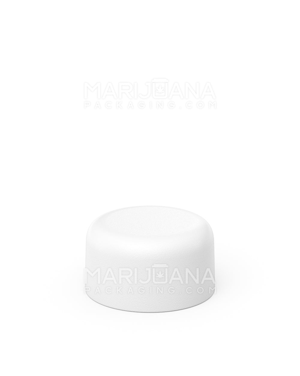 Child Resistant | Smooth Push Down & Turn Plastic Caps w/ Foam Liner | 28mm - Matte White - 504 Count - 3