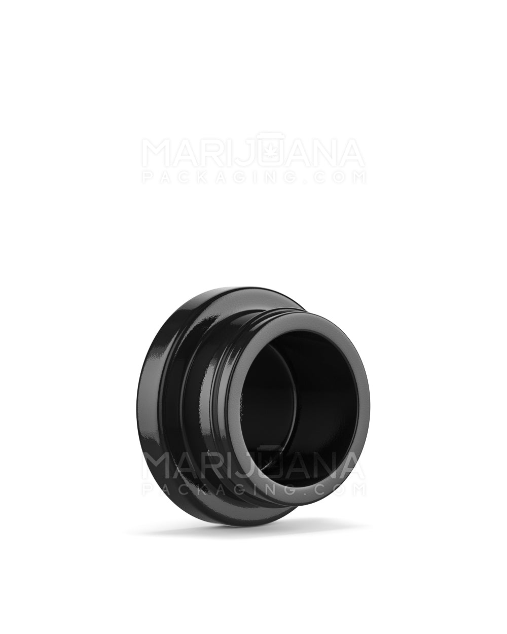 Child Resistant | Black Glass Concentrate Jar with Black Cap | 38mm - 9mL - 320 Count - 4