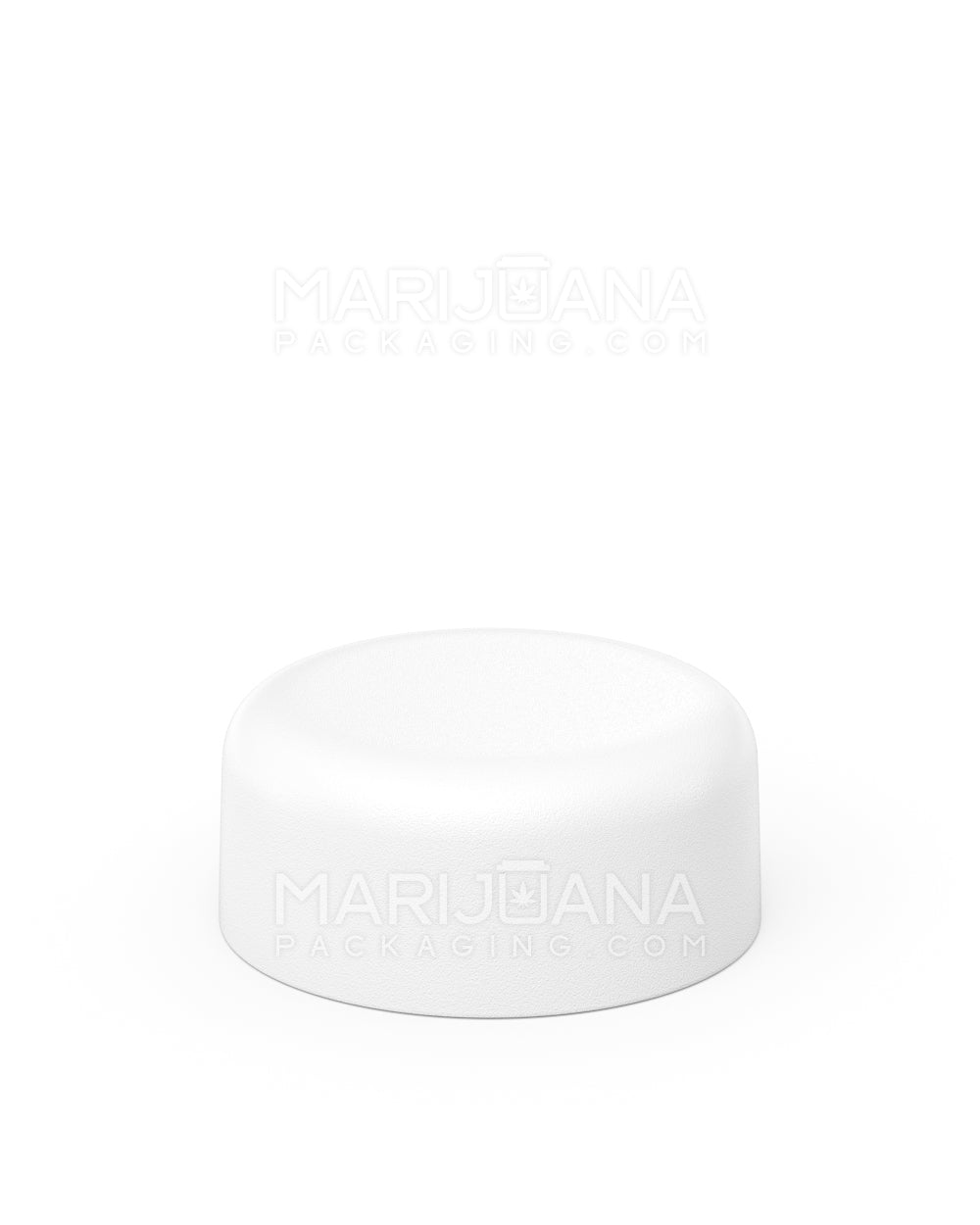 Child Resistant | Smooth Push Down & Turn Plastic Caps w/ Foam Liner | 38mm - Matte White - 320 Count - 3