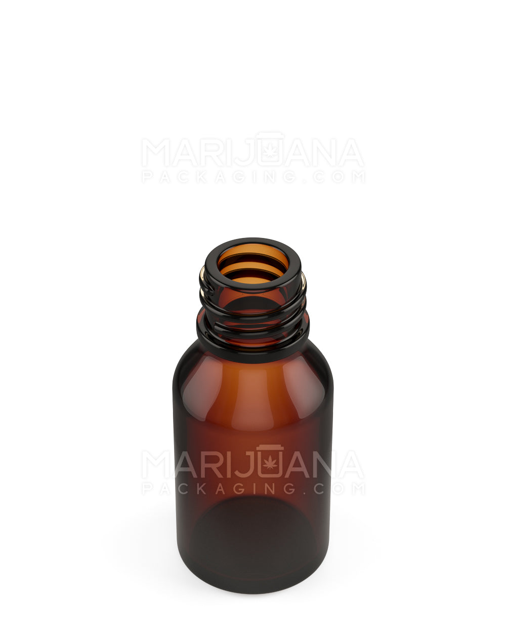 Child Resistant | Glass Tincture Bottles w/ Black Ribbed Dropper Cap | 15mL - Amber - 120 Count - 3