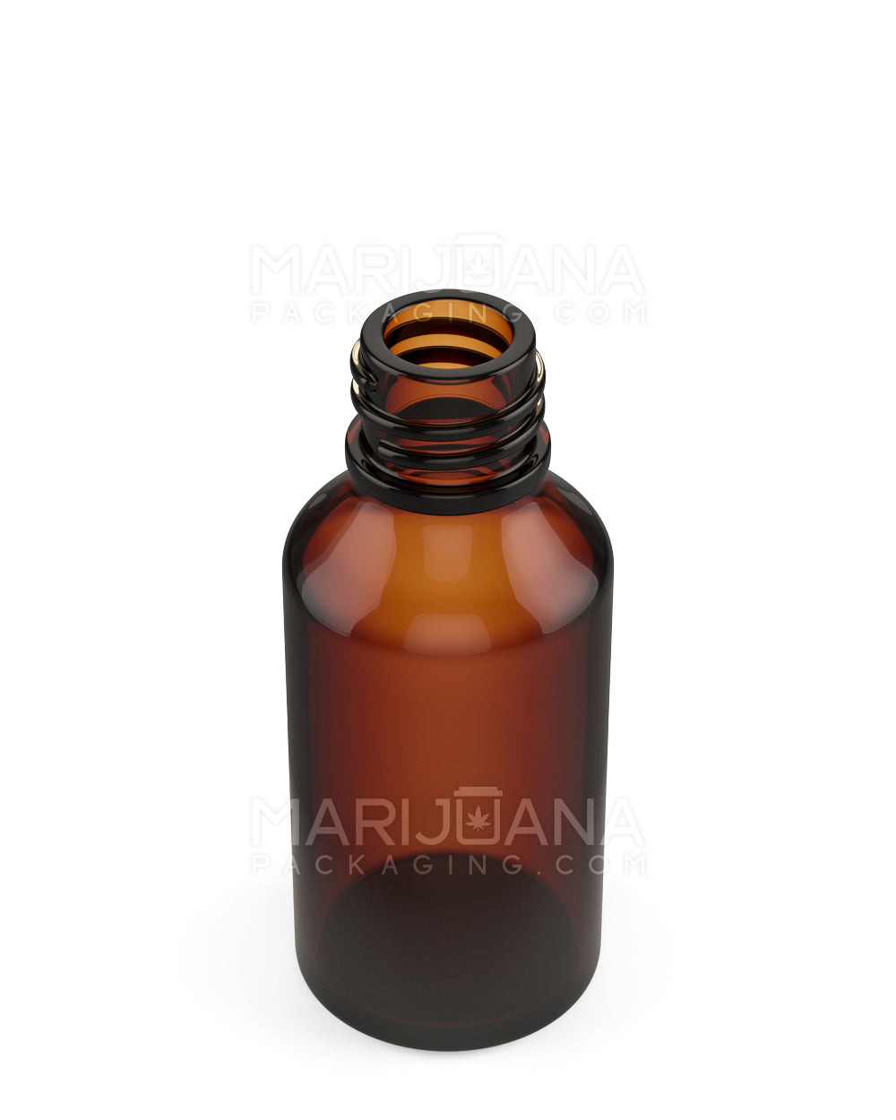 Child Resistant | Glass Tincture Bottles w/ Black Ribbed Dropper Cap | 30mL - Amber - 120 Count - 3