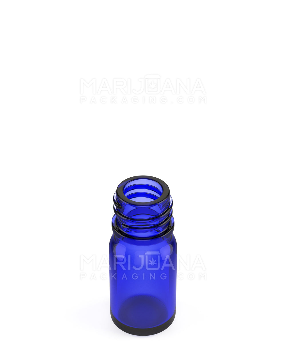 Child Resistant | Glass Tincture Bottles w/ Black Ribbed Dropper Cap | 5mL - Blue - 120 Count - 3
