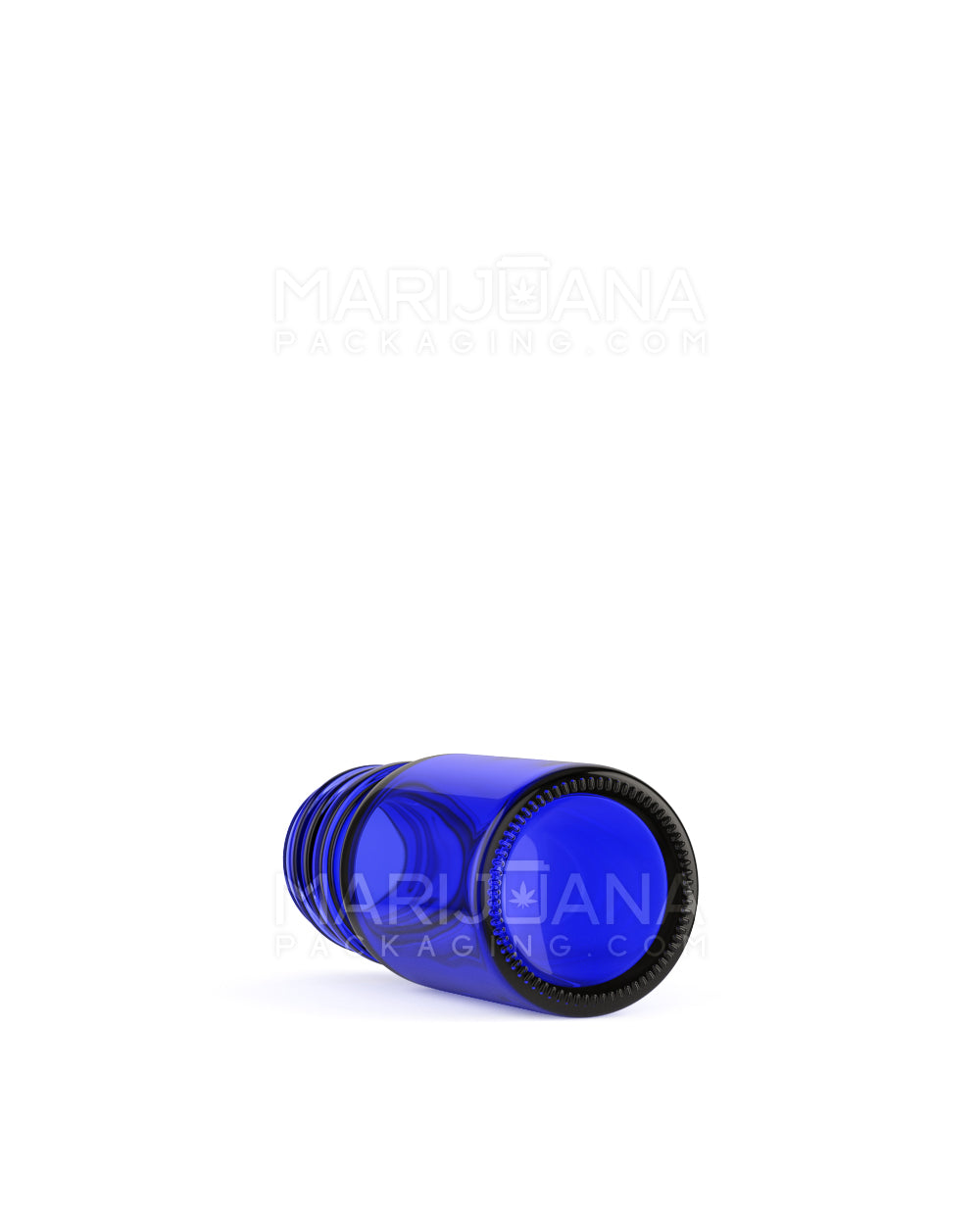 Child Resistant | Glass Tincture Bottles w/ Black Ribbed Dropper Cap | 5mL - Blue - 120 Count - 8