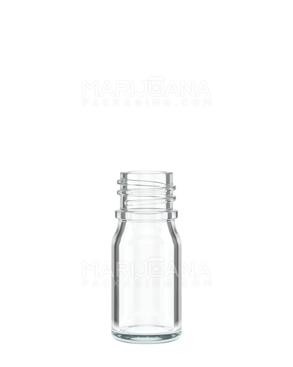 Child Resistant | Glass Tincture Bottles w/ Black Ribbed Dropper Cap | 5mL - Clear - 120 Count - 5