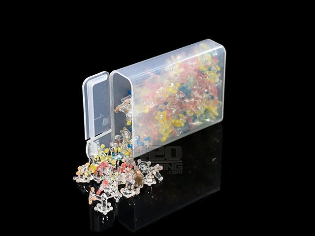 Daisy Flower Style Pyrex Glass Pipe Screens - 200/Box - Mixed - 3