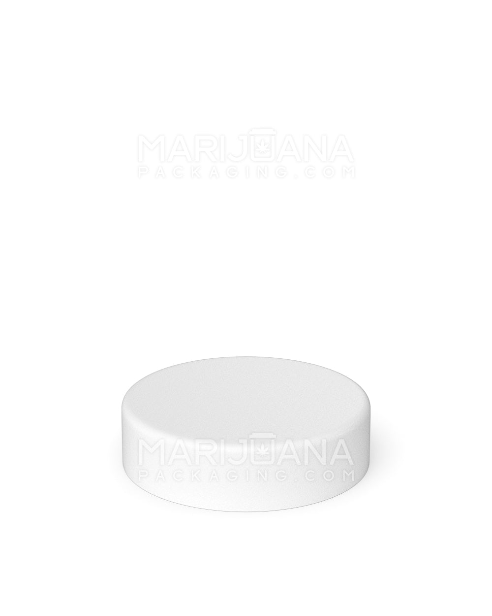 Smooth Screw Top Plastic Caps w/ Foam Liner | 50mm - Matte White - 100 Count - 3
